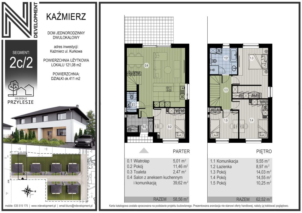 Dom pod Poznaniem w Kaźmierzu - Karta katalogowa segmentu 2c/2 - nDevelopment 2024